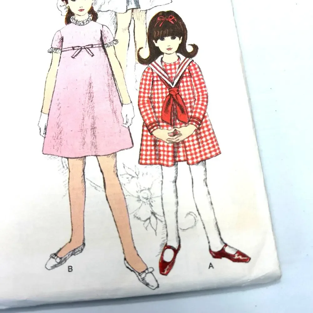 Vogue Vintage 1960's‎ Pattern #6800 Childs One Piece Dress Size 12